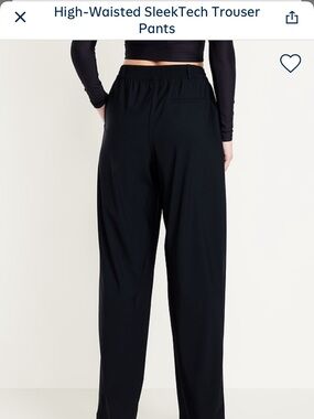 Old Navy Black High-Waisted Wide-Leg Pants